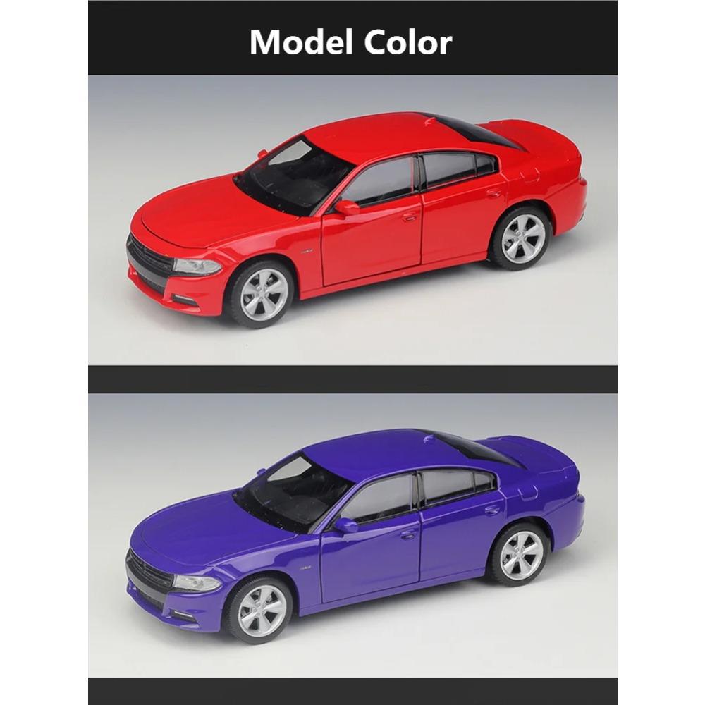 Welly 1/24 2016 DODGE Charger R/T Alloy Sports Car Model Diecast Metal Track Racing Vehicles Car Model High Simulation Kids Gift