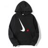 The new printed men's and women's same versatile hooded sweater is provided.