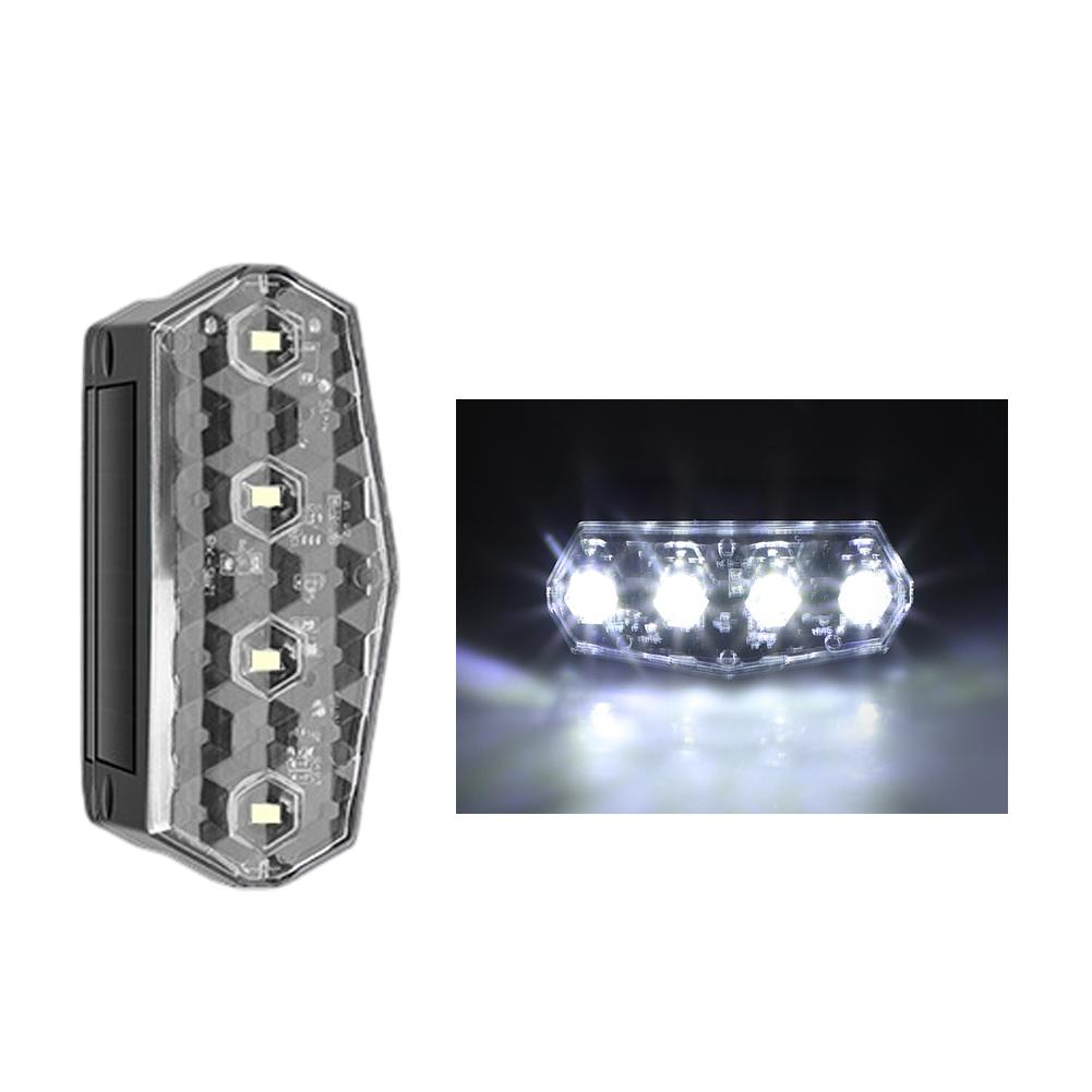 Solar Truck Right Angle Warning Light Smart Light Vibration Sensor Side Marker for Semi-Trailer Waterproof No Wiring Needed