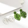 Acrylic Fashionable Leaf Earrings For Women Bold Butterfly Design Ideal Gifts For