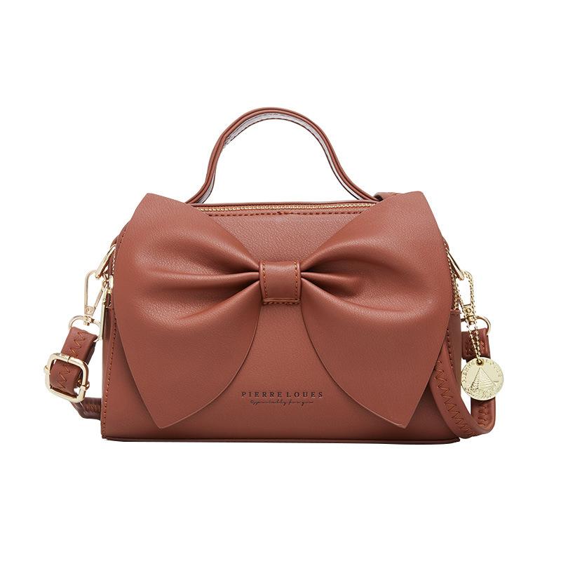 

Luxury Women s Handbag Korean Version Bow Shoulder Bag Crossbody Bag Fashionable Women s Bag Autumn Winter Large Capacity Wallet 23cmX15cmX7.5cm
