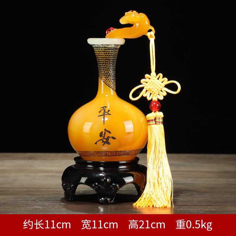 

Китайский стиль Lucky Safety Ping An Ruyi ваза из смолы ремесла домашний винный шкаф украшения компания открытие подарки и украшения