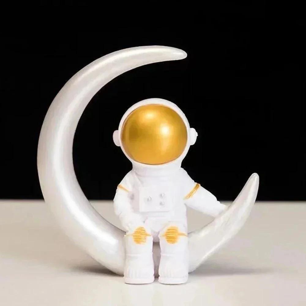 Ungiftig 3 Stück Astronautenfigur Statue Figur Raumfahrer Skulptur Lernspielzeug Schreibtisch Heimdekoration Astronautenmodell Für Kinder Geschenke