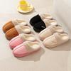 Cotton slippers autumn and winter indoor home couples wear warm and piled thickened soles fluffy slippers shoes
