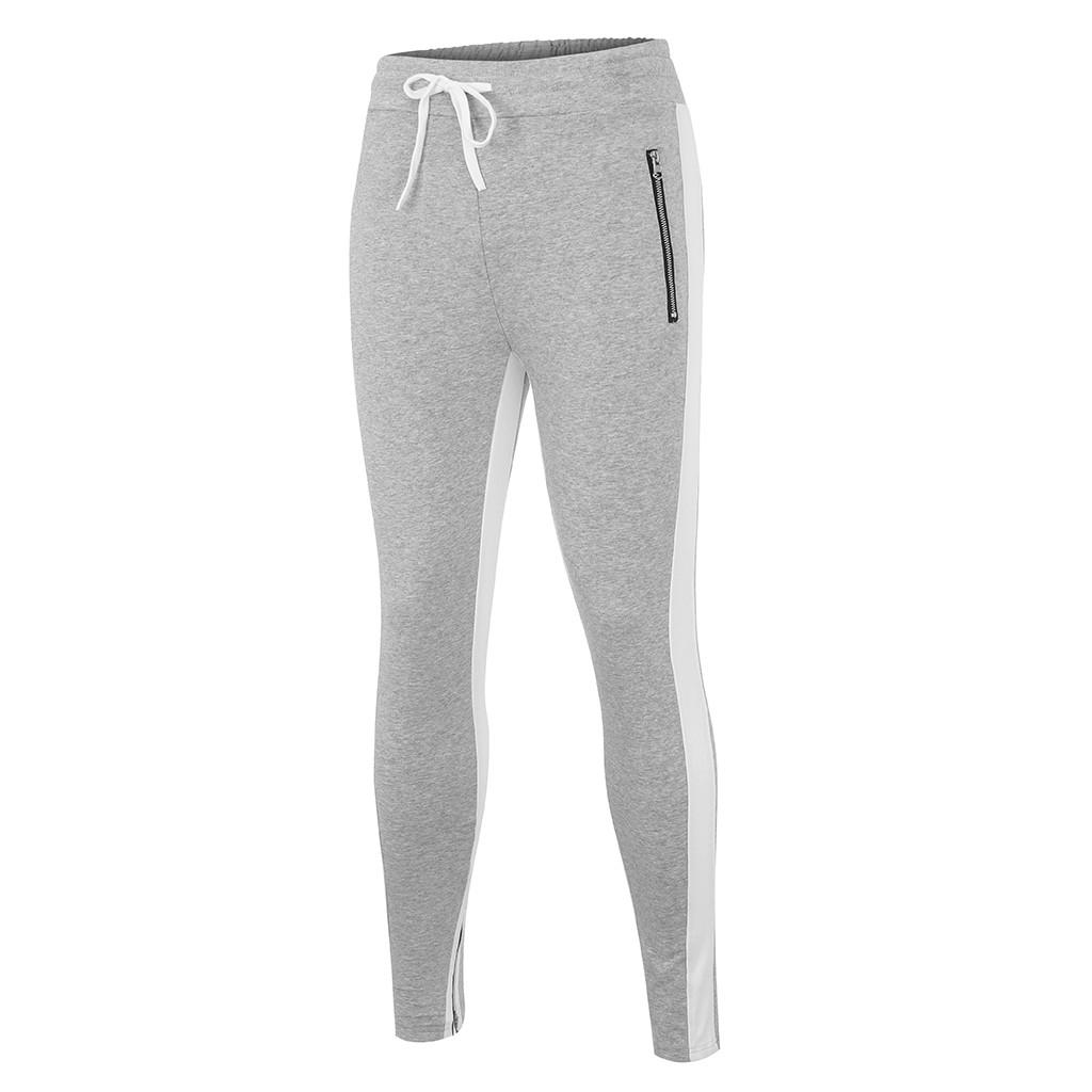 Men's Leg Zipper Color Remote Leisure Pants Fashionable Sports Pants
