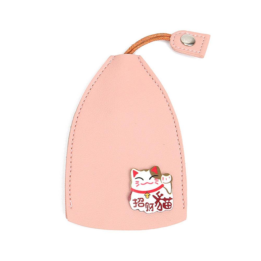 Cute Cartoon Leather Key Sleeve with Large Capacity for Car Keys