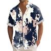 Camisa hawaiana para hombres, camisas de bolos vintage con botones, camisa de playa de verano de manga corta