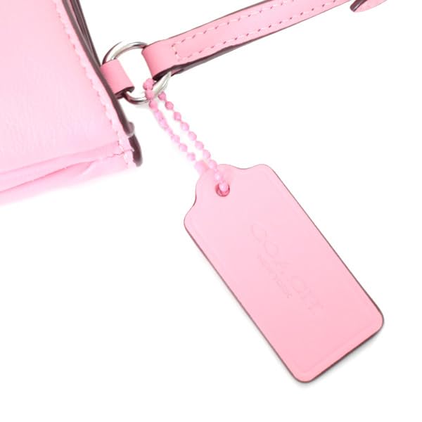 Geantă din piele netedă Penelope Logo Geantă de mână subțire cu umăr Floare Roz CP101 [Coach] [Articol]