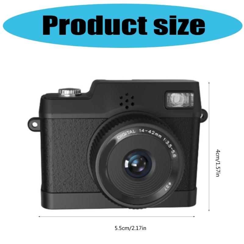 Compactly Vintage Style Camera 1080P Video Recorder Pocket Size With Builts In LED Flash Perfect For Students Traveler