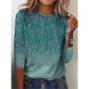Women's T Shirt Tee Tops Floral 3D Print Fashion Long Sleeve Festival Holiday Funny O-Neck Regular Fit Spring & Fall Sweatshirt