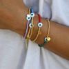 Vlen Evil Eye Protection Bracelets for Women Boho Stackable Handmade Beaded Bracelet Adjustable Jewelry Gifts for Her