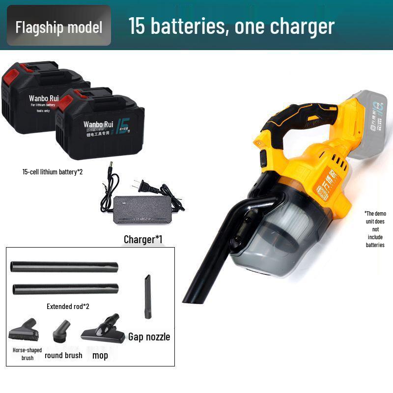 High-Power Wireless Auto & Home Vacuum Cleaner - Strong, Automatic Dust Collector