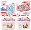 150/100Pcs Multi-purpose Strong Detergent 5 In 1 Detergent Liquid Capsule Ball Laundry Scent Fragrance Beads for Home Dormitory