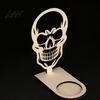Halloween Tealight Base Wooden Candle Holder Ornaments, Decorative Cat/Pumpkin/ Ghost/Skull Projection Theme Light Stand, Creative Tabletop