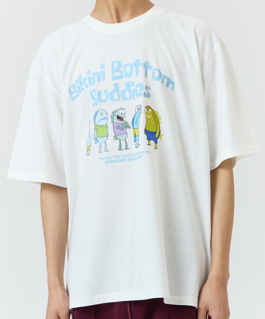Daenkkomma Spongebob Bikini City Residents Graphic Short Sleeve T-Shirt (Limited Edition)