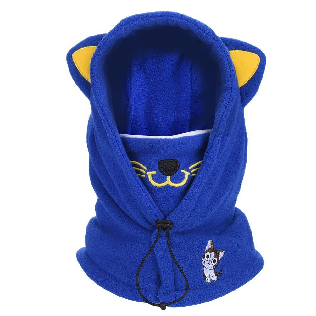Children's Winter Warm Riding Mask Balaclava Cap Pullover Cap Fleece Snow Cap