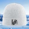 Korn metal band logo black outline Unisex Women Unisex Knitted Hat Beanie Pullover Cap Winter Thermal Warm Christmas Outdoor C