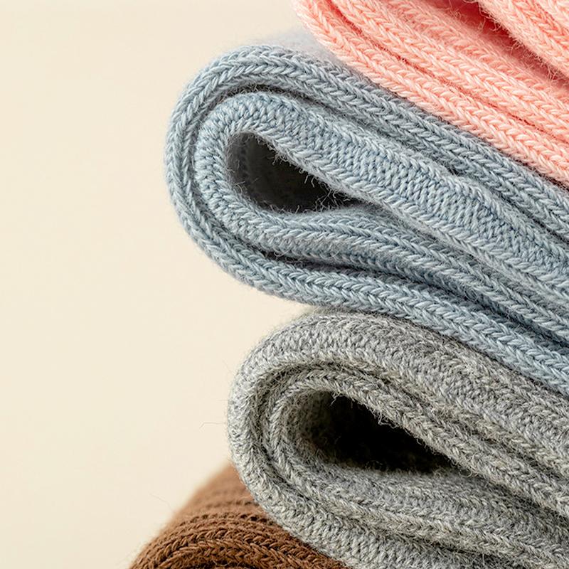 1Pair Vertical Bar Sweat Absorption Knitted Anti Friction Two Finger Socks Personality Cotton Medium Length Tube Split Toe Socks