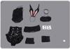 Lavender YoRHa No. 2 Type B 2B Bunny Girl Cosplay Costume, Size M, Halloween and Christmas Costume