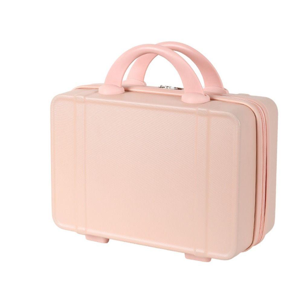 ABS Hand Carry Suitcase 14 Inches Luggage Box Portable Cosmetic Box  For Women