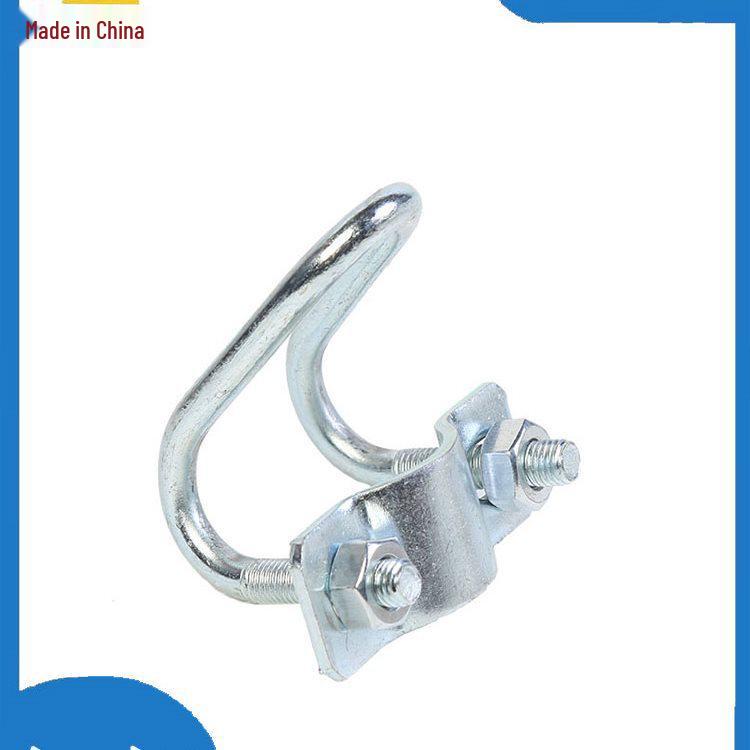 Double U-Bolt Galvanized Cross Pipe Clamp with Free Shipping