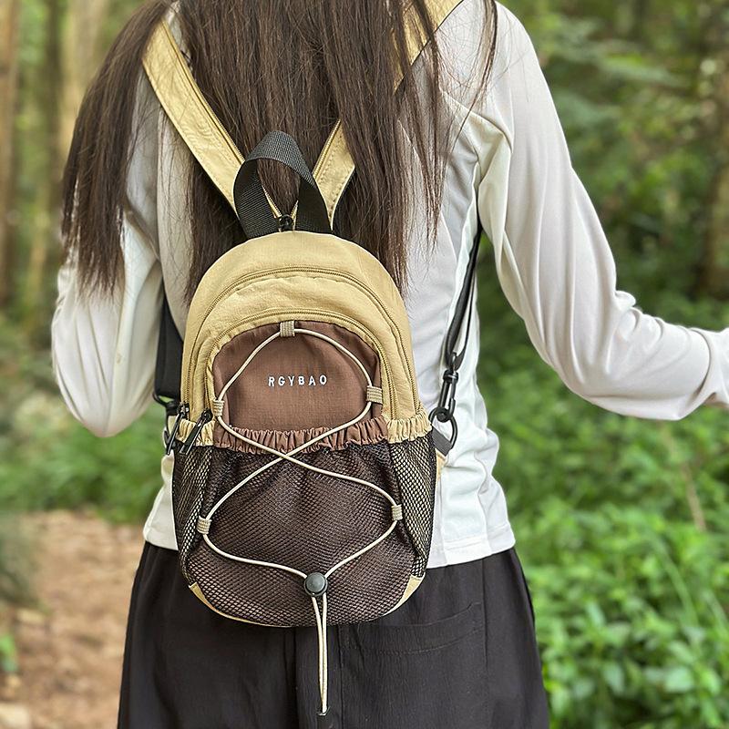 Dual-purpose breast bag, mobile phone bag, outdoor sports mountaineering bag, niche light commuter backpack, men's messenger travel backpack
