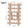 Creative Wooden Folding Thread Spool Rack - Holds 46 Spools/Bobbins for Sewing and Storage