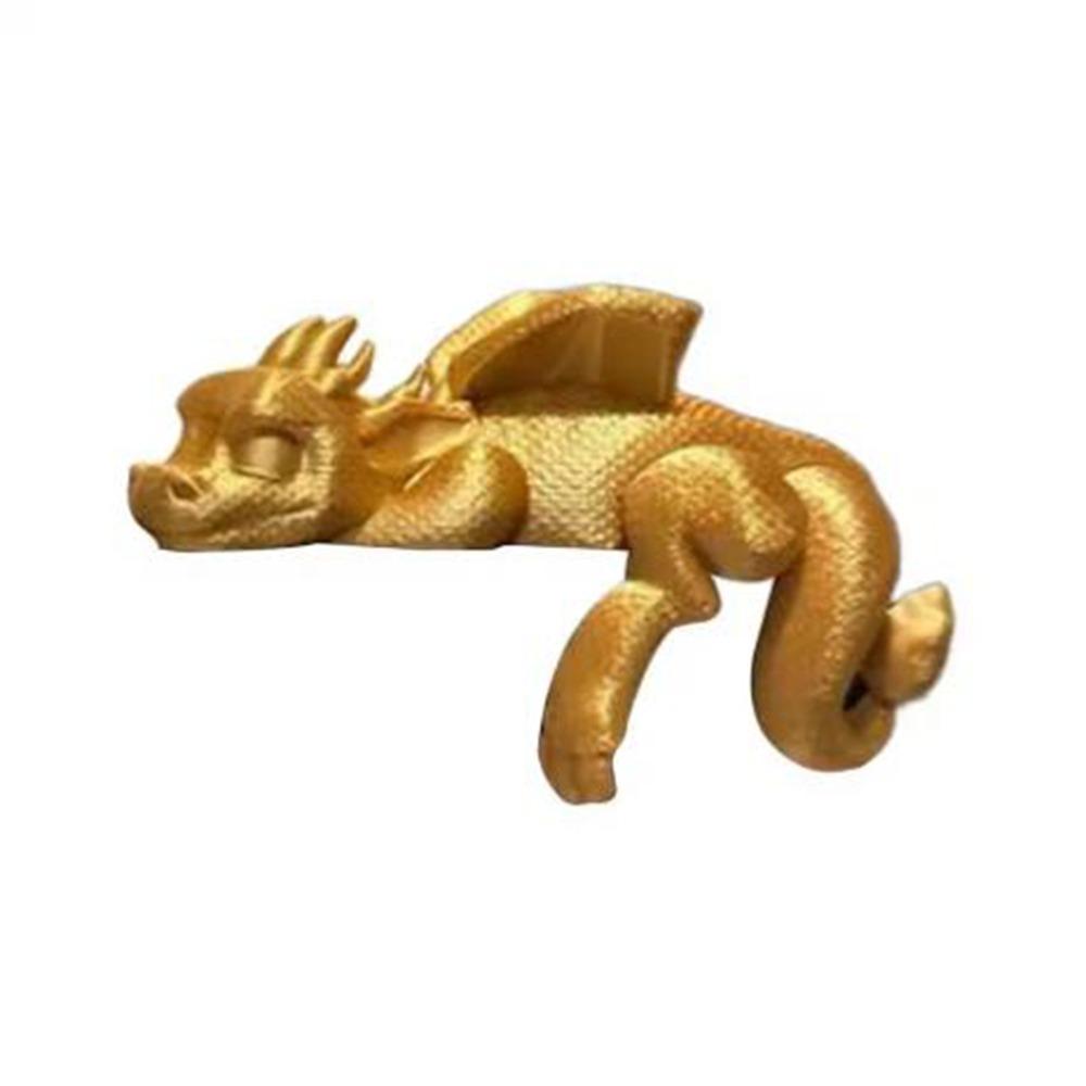 3D Printed Sleeping Dragon Bookshelf Plastic Dragon Figurine Dragon Ornament  Fantasy Enthusiasts