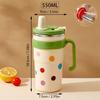 Portable Large Capacity Insulated Water Cup With Straw&Tea Strainer 304 Stainless Steel Leak-proof Water Bottle Drinkwa