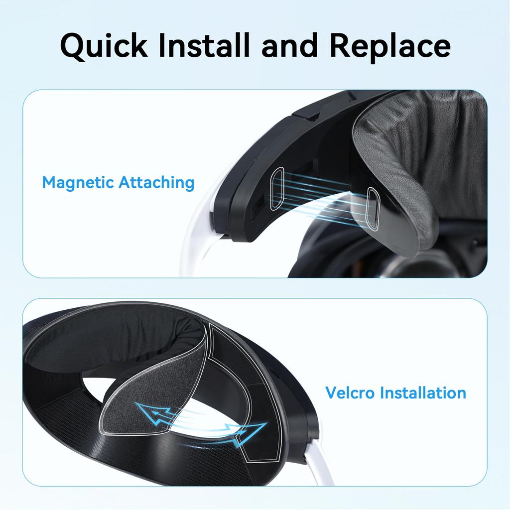AMVR CM1 Comfort Modification compatible with PS VR maintains optimal adjusts weight and features upgraded soft and breathable forehead and Kit, 2,