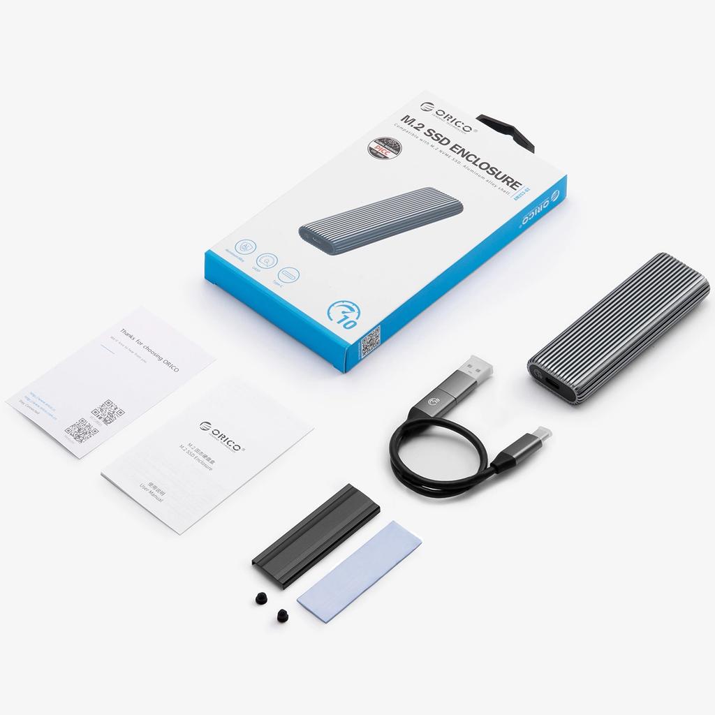 Kieszeń Dyskowa Orico Am2C3-G2 M.2 Nvme Usb-C 3.2 - Szara