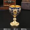 Hot-selling high-end small wine glasses, one-bite cups, creative household metal exhibition hall decorative ornaments