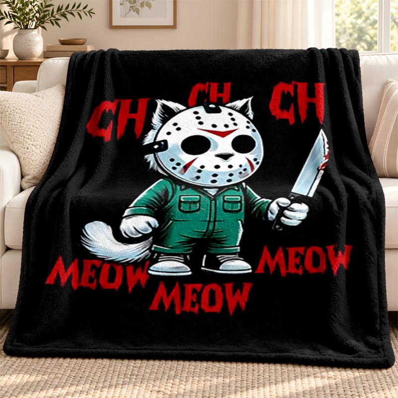 Friday the 13th blanket Flannel Blanket Soft Cozy Plush Throw for Sofa Bed Lightweight Home Decoration Outdoor camping