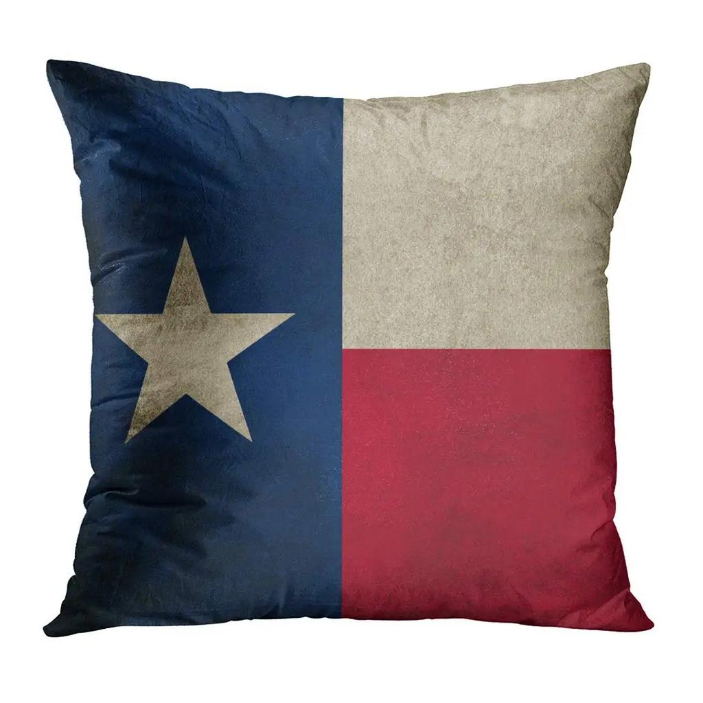 Texas dreifarbiges Leinen Kissenbezug Sofakissenbezug Heimdekoration kann für Sie angepasst werden Kissenbezüge 40x40 50x50
