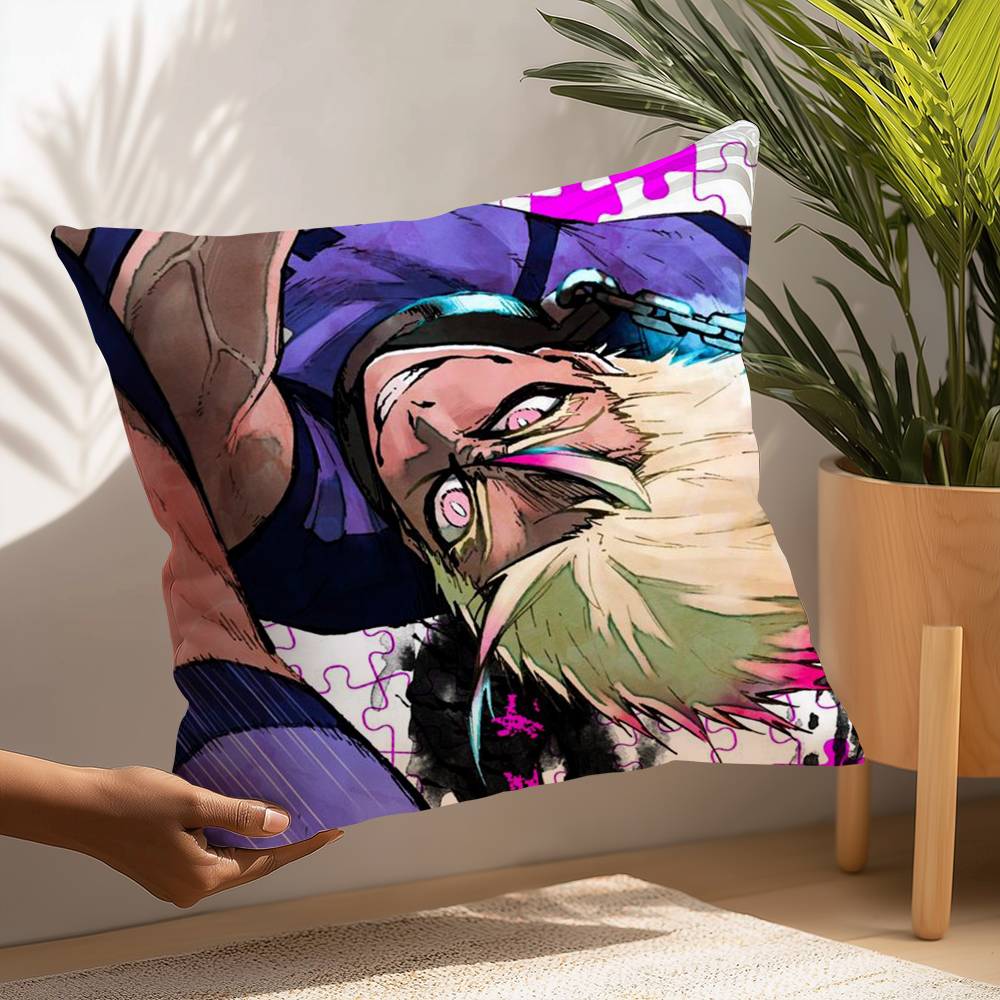 

BLUE LOCK Шидо Рюусэй Наволочка Плюшевая Ткань Мягкая Наволочка Двусторонняя Печать Чехол для Подушки Бытовые Подарки 12x12Inch