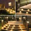 1/4/8 Stück Solare Terrassenleuchten Außen Wasserdichte LED Zaunlichter Stufen Garten Dekorationslampe für Terrasse Treppen Geländer Weg