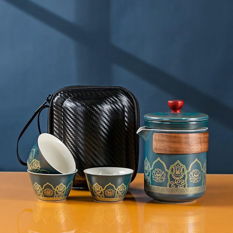 Portable Ceramic Gongfu Travel Tea Set