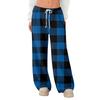 Women's Fleece Wide Leg  Elastic Waist Drawstring Loose Pants Drawstring Pajama Pants Sleepwear Trousers