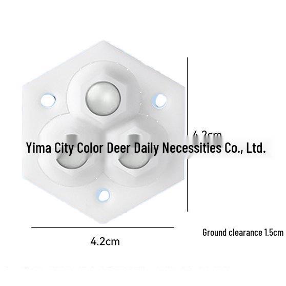Silent Adhesive Caster: Three-Ball & Five-Ball Roller Wheel for Mobile Furniture