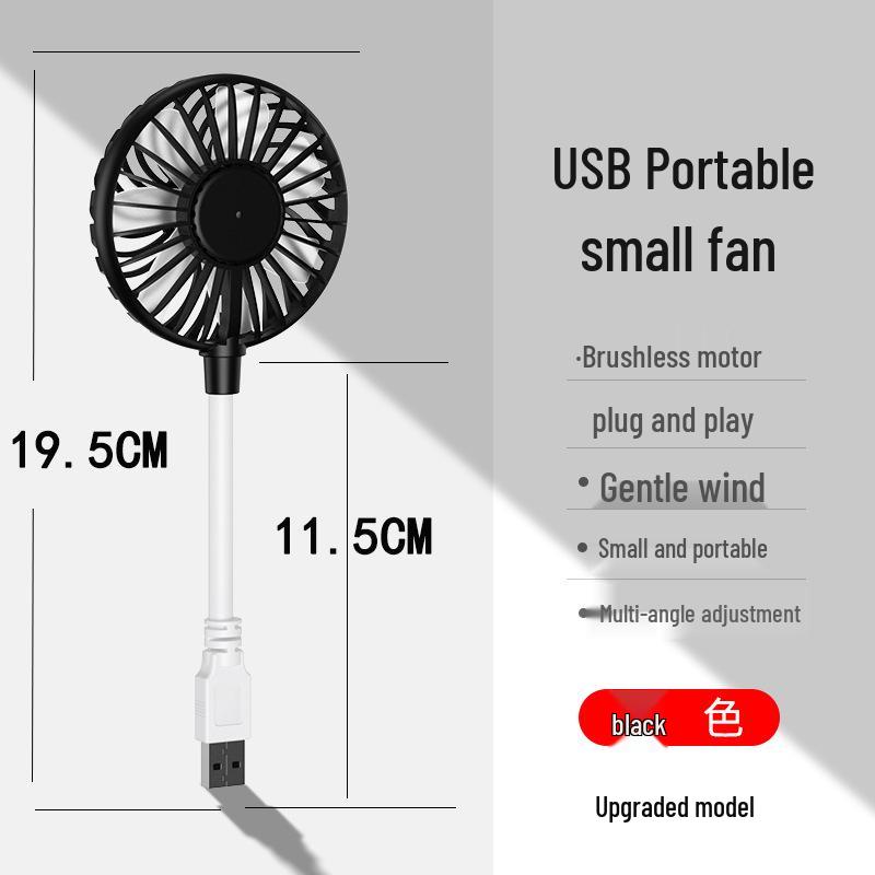 

Portable USB Silent Mini Desktop Fan for Office or Dormitory 2 inches чёрный