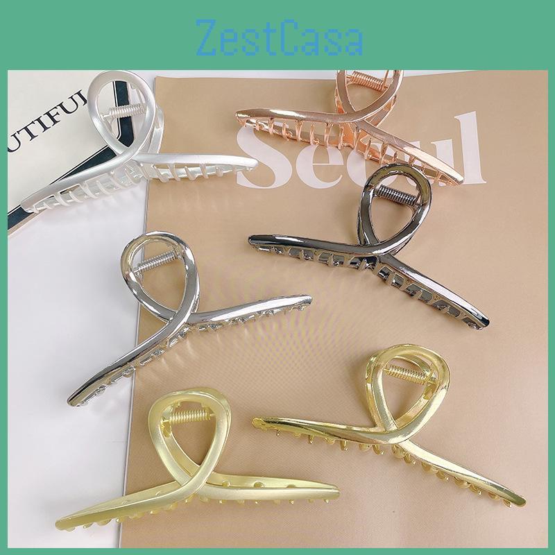 Premium Alloy Hair Claw Clip For Women In Gold Silver And Rose Gold Shades