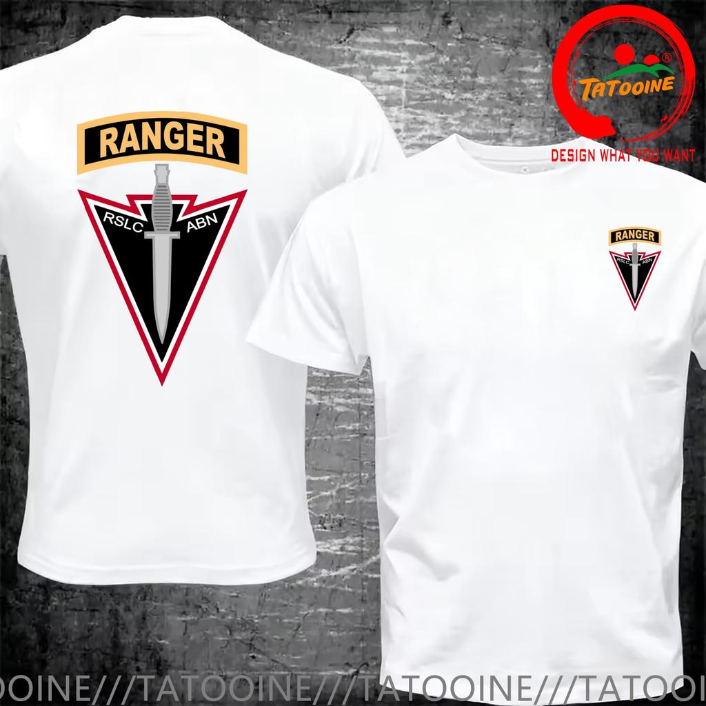 Funny Design Us Army Airborne Rslc Abn Ranger Shirt Unisex Fashion Trendy Casual Clothing Stylish Tops Tee Shirt Leisure Tshirt