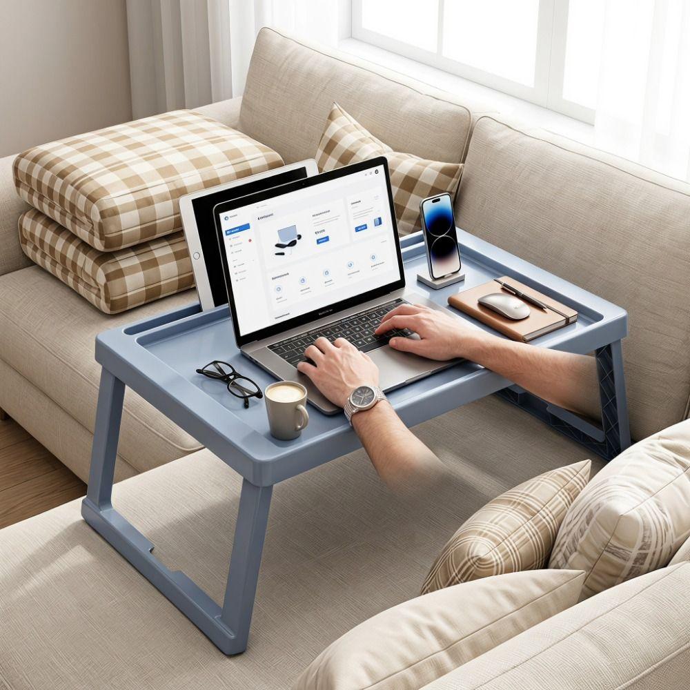 Rutschfeste Klappbett-Tisch Klappbarer Laptop-Ständer Einfacher Kleiner Laptop-Schreibtisch Für Wohnheime