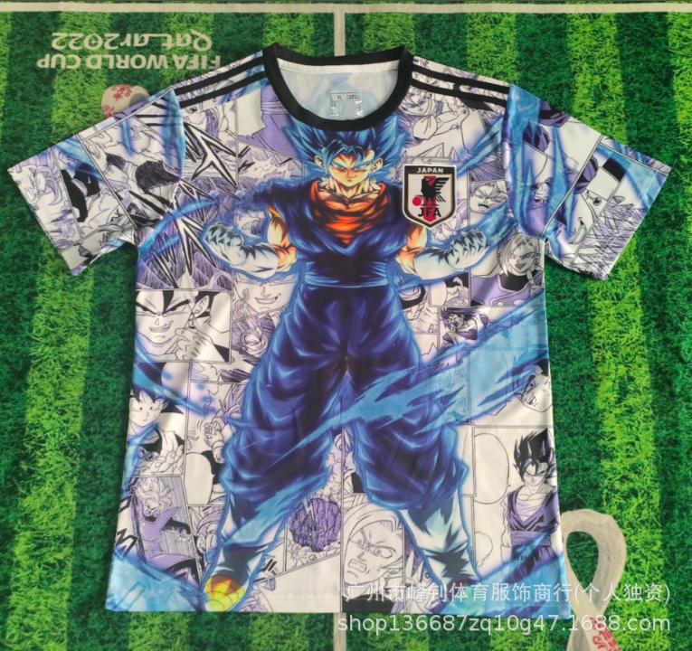 Maillot de football animé Coupe du Monde 2026, maillot thème dessin animé japonais, maillot de sport respirant pour l'entraînement
