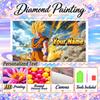 Personalized Dragon Ball Goku Diamond Art Custom Name 5D Diamond Painting Full Drill DIY Craft