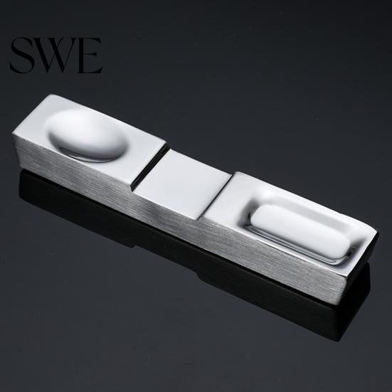 Chopstick Rest Groove Design Mirror Polished Fork Holder Easy To Clean Cutlery Chopsticks Stand Stainless Steel Chinese Style Dinner Spoon Dining Room