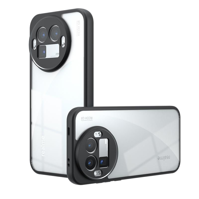 

For Realme GT 8 Pro Case Shockproof Frosted Skin Feel Matte PC+TPU Anti-fingerprint Transparent Cover For Realme GT 8 Pro Realme GT8 Pro прозорий