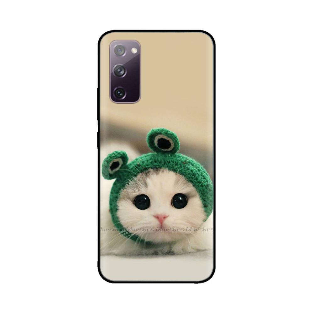 For Samsung Galaxy S20 FE Phone Case Cute Panda Funda Back Cover For Samsung S20 Ultra S20+ Liquid Silicone Protective Bumper