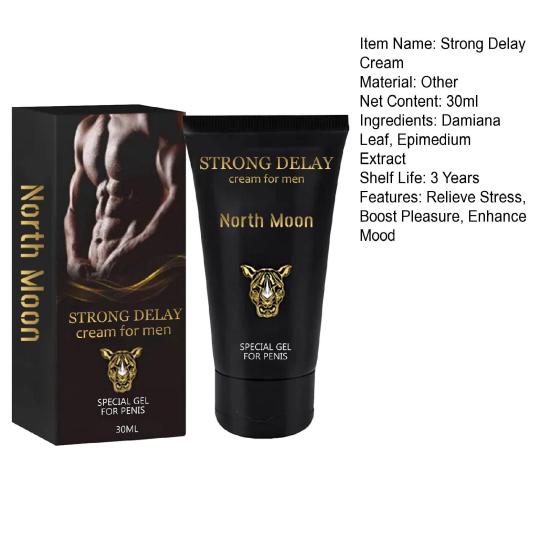 30ML Strong Delay Cream Relieve Stress Boost Pleasure Enhance Mood Unique Penis Special Gel for Men