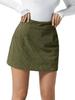 Women's Corduroy High-Waisted A-line Pencil Mini Skirt - Autumn Casual Style